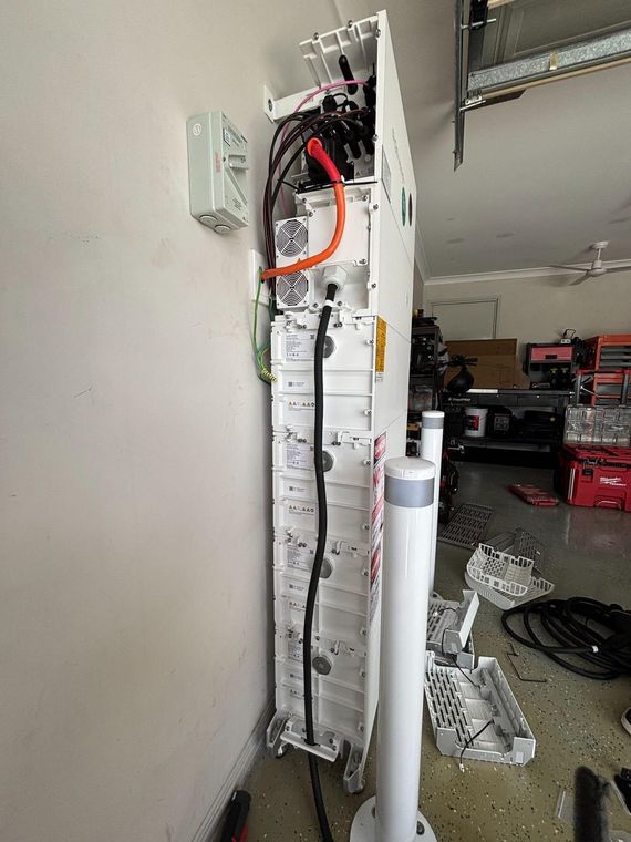 A SigenStor battery installed by Evolved Solar at Loganholme